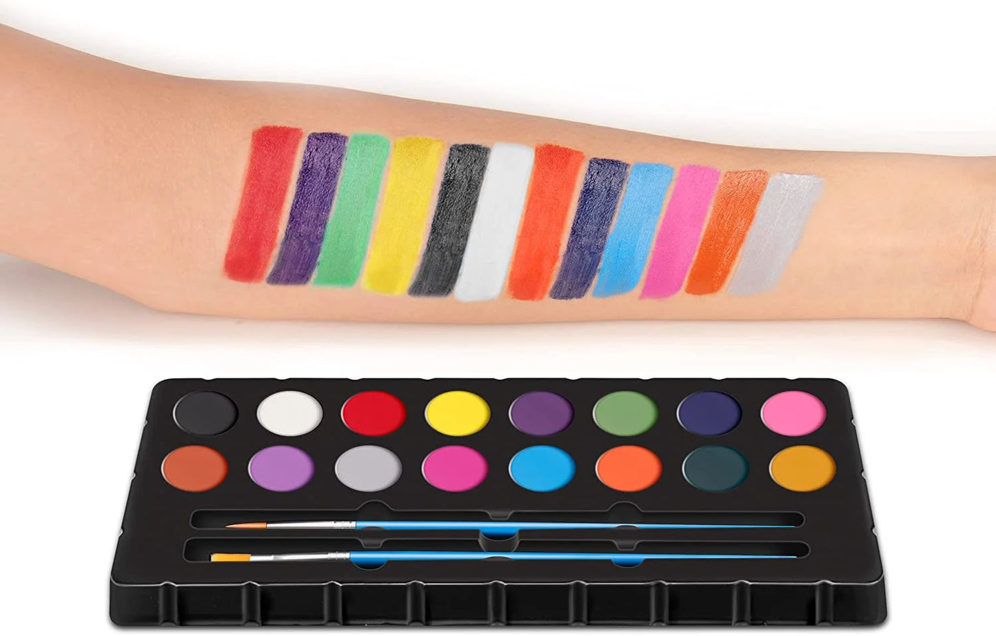 Oil Based Face Painting Kit, 16 Colors Professional Face Paint Palette