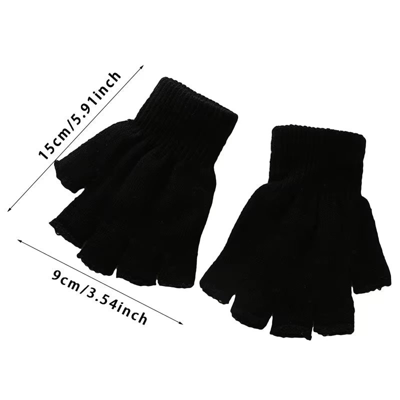 Winter Touch Screen Gloves Women Men Warm Stretch Knit Mittens Imitation Wool Full Finger Guantes Female Crochet Luvas Thicken