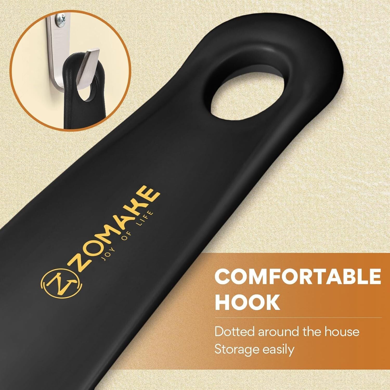 ZOMAKE Plastic Shoe Horn, Travel Shoe Horns for Men, Women,Seniors& Kids - Boot