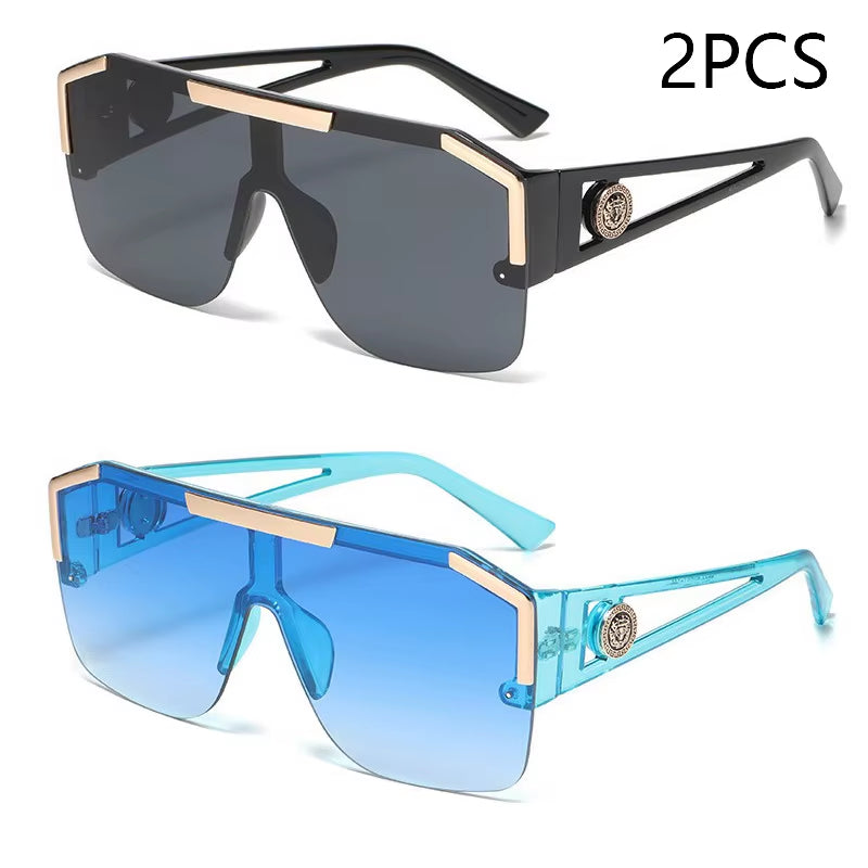 Men and Women Oversized Square Fashion Sunglasses Sports Driving Glasses Gradient Colored Sunglasses Uv400 2023