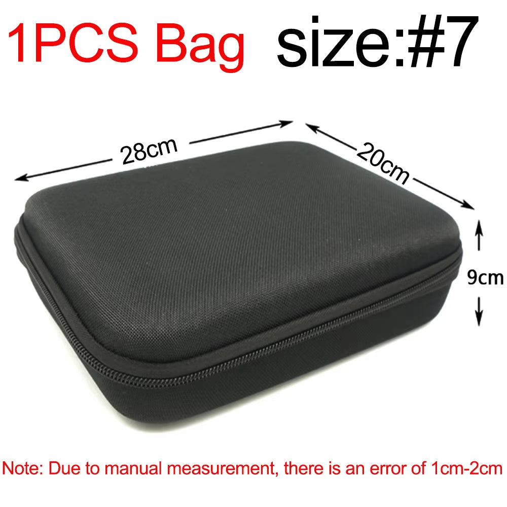 Earphone Data Storage Bag Oval Square Rectangle Cable Organizer Bags Mini Zipper Pouch Tech Gadgets Portable Charger U Disk Case