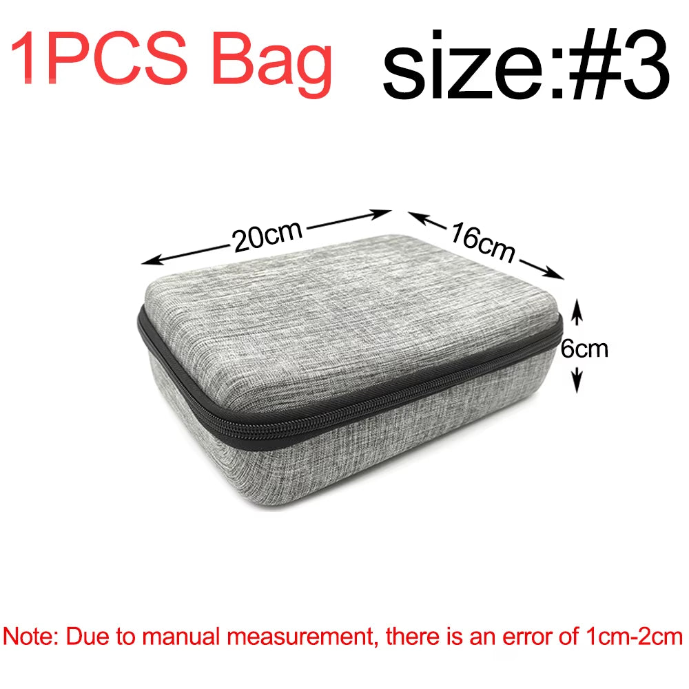 Earphone Data Storage Bag Oval Square Rectangle Cable Organizer Bags Mini Zipper Pouch Tech Gadgets Portable Charger U Disk Case