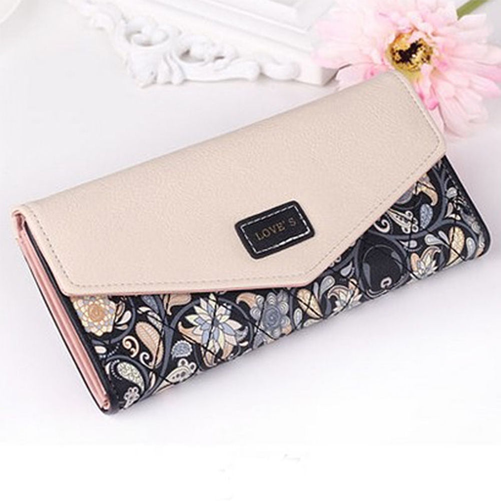 Womens Leather Envelope Clutch Wallet Fashion Long Phone Holder Purse Handbag US