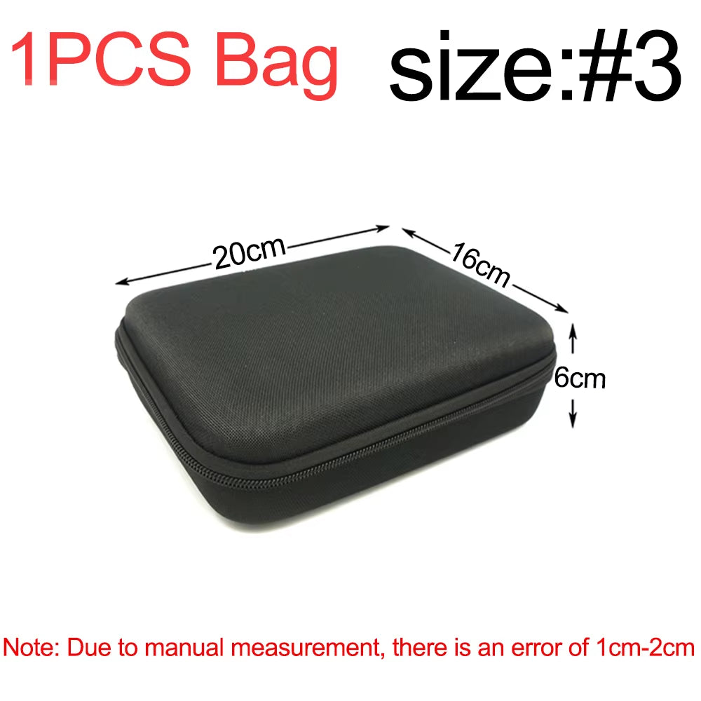 Earphone Data Storage Bag Oval Square Rectangle Cable Organizer Bags Mini Zipper Pouch Tech Gadgets Portable Charger U Disk Case