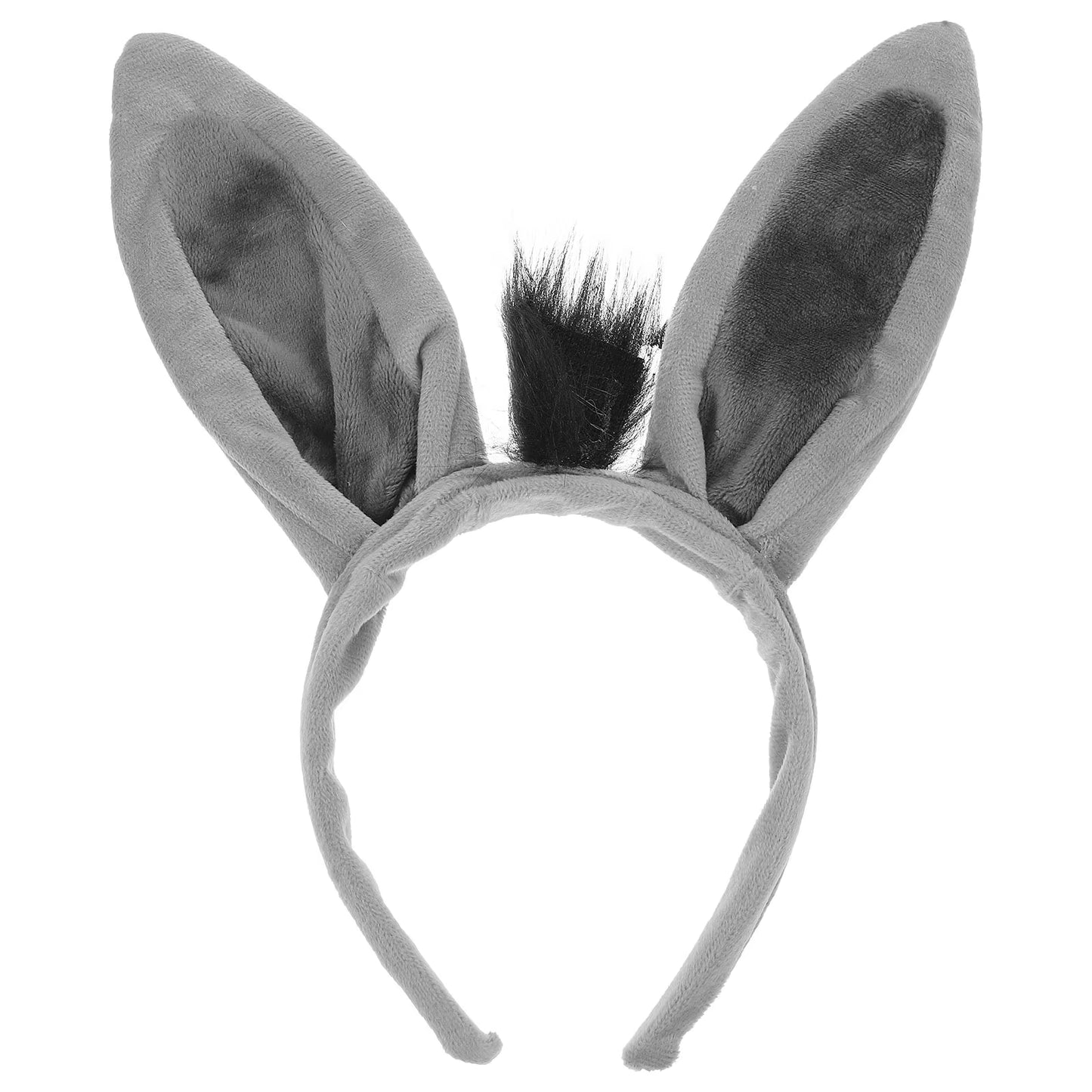 Band Animal Donkey Ear Band Party Favors Zoo Animal Costume Band Jungle Plush Donkey Ear Hair Hoop Adult Kid Holiday