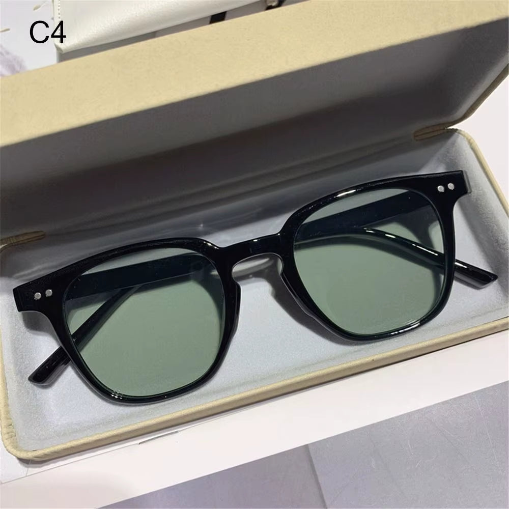 Vintage Square Sunglasses Women'S Fashion Oversized Sunglasses Men Shades Black Sun Glasses UV400 Eyewear