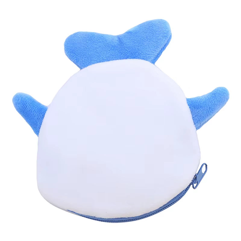 Cartoon Cute Whale Shark Coin Purse Kawaii Wallet Portable Plush Coin Bag Key Earphone Coin Organizer Pouch Zipper Bag Kids Gift