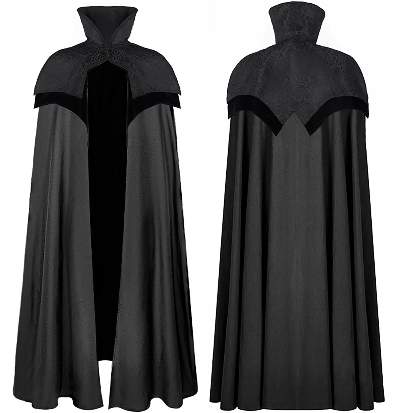 Whitch Wizard Vampire Cape Red Black Halloween Medieval Cloak Men Women Assassin Disguise Cloak Adult Fantasy Halloween Costumes