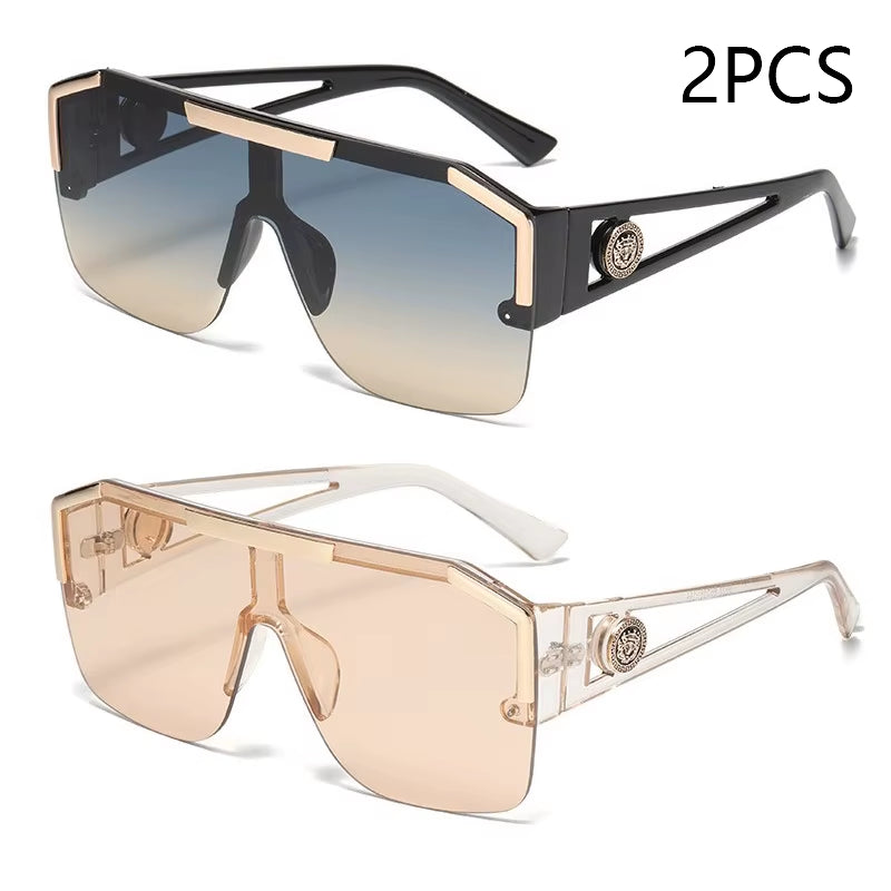 Men and Women Oversized Square Fashion Sunglasses Sports Driving Glasses Gradient Colored Sunglasses Uv400 2023