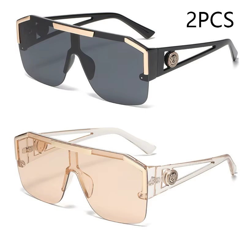 Men and Women Oversized Square Fashion Sunglasses Sports Driving Glasses Gradient Colored Sunglasses Uv400 2023