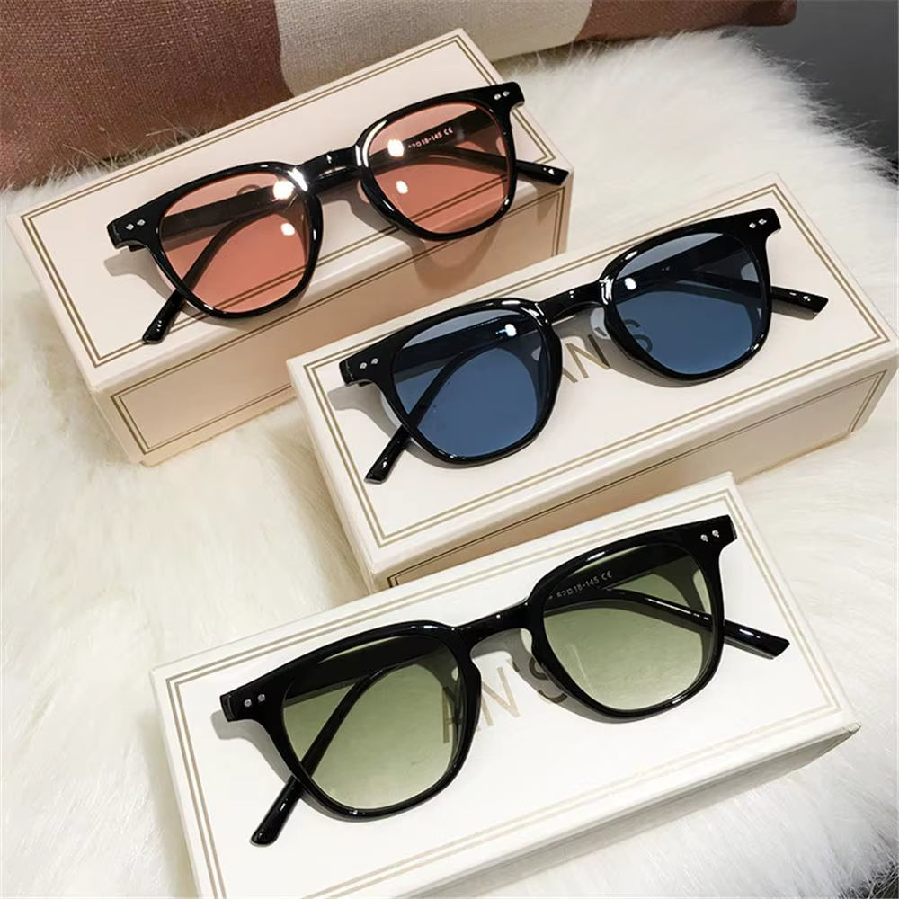 Vintage Square Sunglasses Women'S Fashion Oversized Sunglasses Men Shades Black Sun Glasses UV400 Eyewear