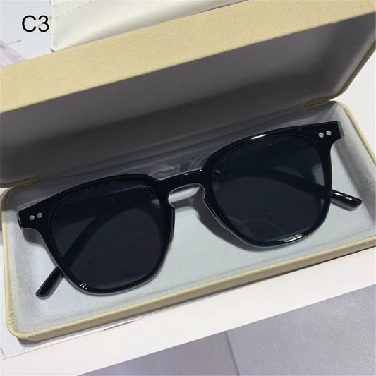 Vintage Square Sunglasses Women'S Fashion Oversized Sunglasses Men Shades Black Sun Glasses UV400 Eyewear