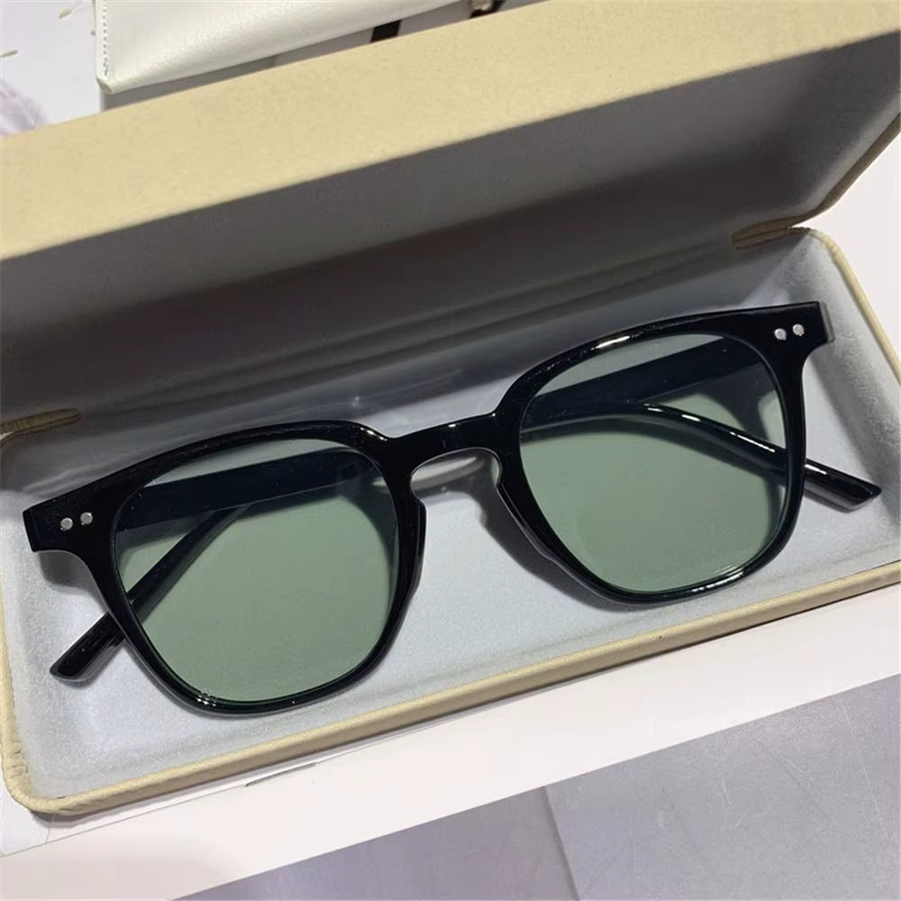 Vintage Square Sunglasses Women'S Fashion Oversized Sunglasses Men Shades Black Sun Glasses UV400 Eyewear