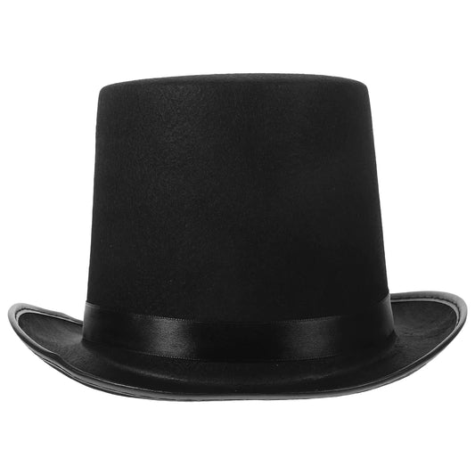 Unisex Bowler Hat Black Hat Bowler Top Hat Bombin Hat Costume Magician Performed Hat Stage Theater Costume Accessory