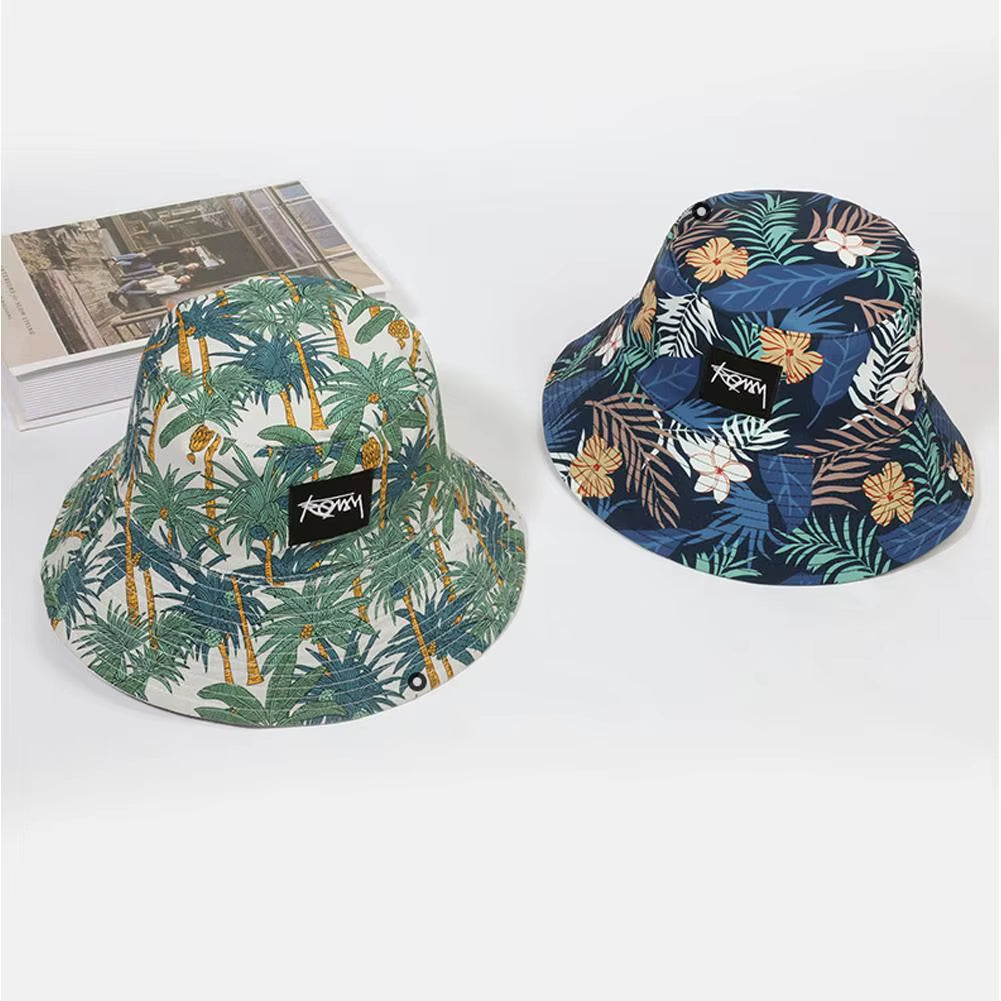 Unisex Letter Embroidery Printing Personality Bucket Hats Fishermen Caps Outdoor Casual Cap Sunscreen Hat