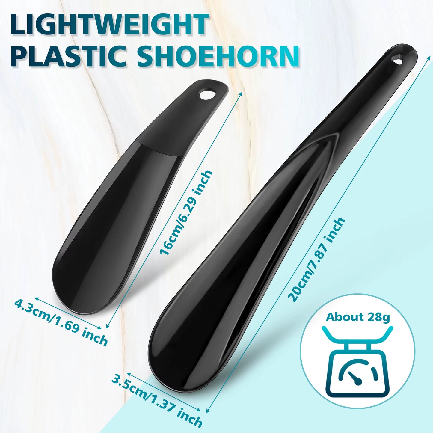 2Pcs Plastic Shoe Horn Professional Kids Small Shoehorns Travel Shoe Horn Portable Lazy Mini Shoe Horns for Men Women Shoe Spoon