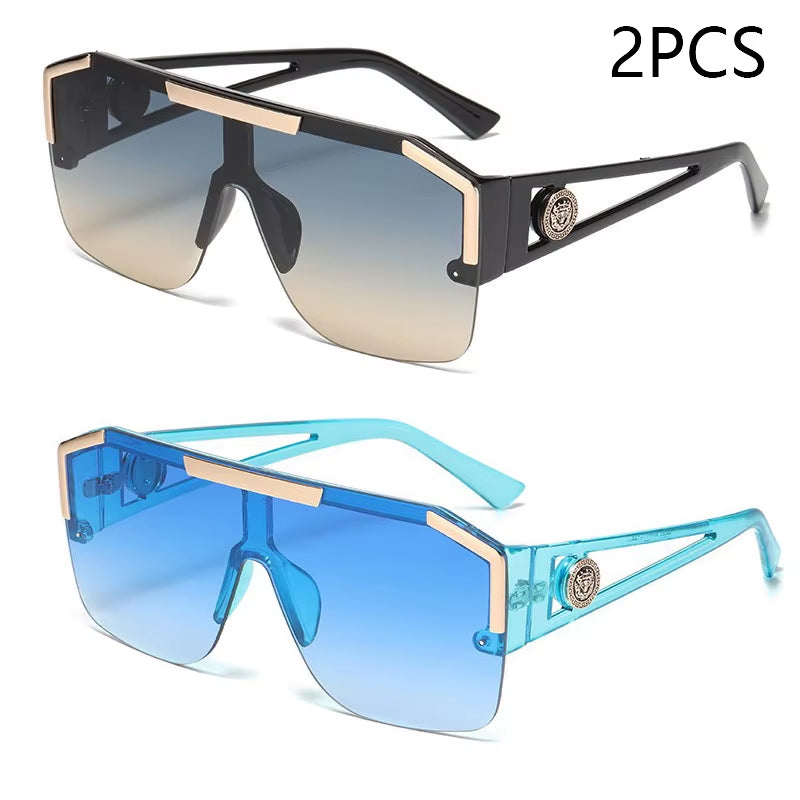 Men and Women Oversized Square Fashion Sunglasses Sports Driving Glasses Gradient Colored Sunglasses Uv400 2023