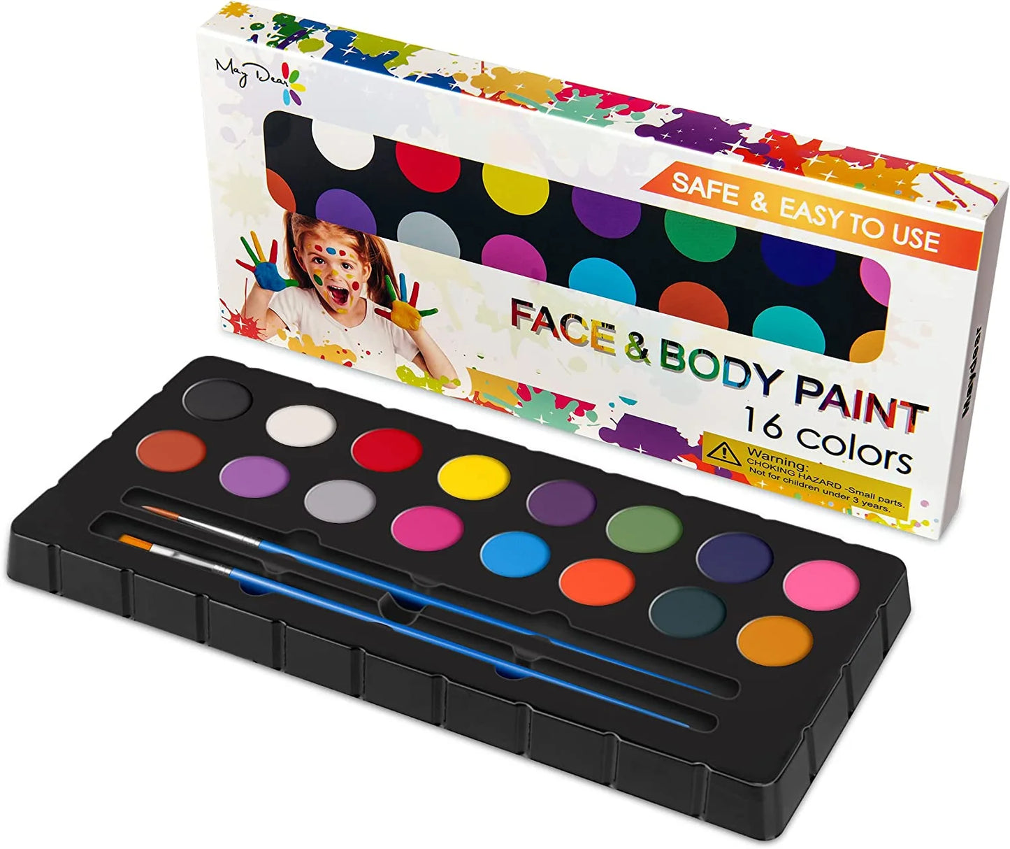 Oil Based Face Painting Kit, 16 Colors Professional Face Paint Palette