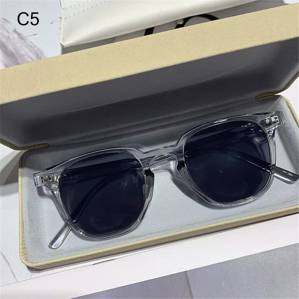 Vintage Square Sunglasses Women'S Fashion Oversized Sunglasses Men Shades Black Sun Glasses UV400 Eyewear