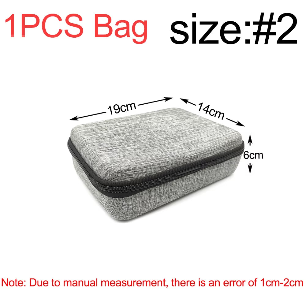 Earphone Data Storage Bag Oval Square Rectangle Cable Organizer Bags Mini Zipper Pouch Tech Gadgets Portable Charger U Disk Case