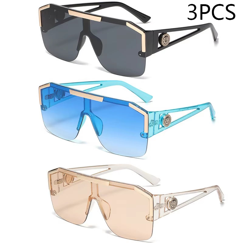 Men and Women Oversized Square Fashion Sunglasses Sports Driving Glasses Gradient Colored Sunglasses Uv400 2023