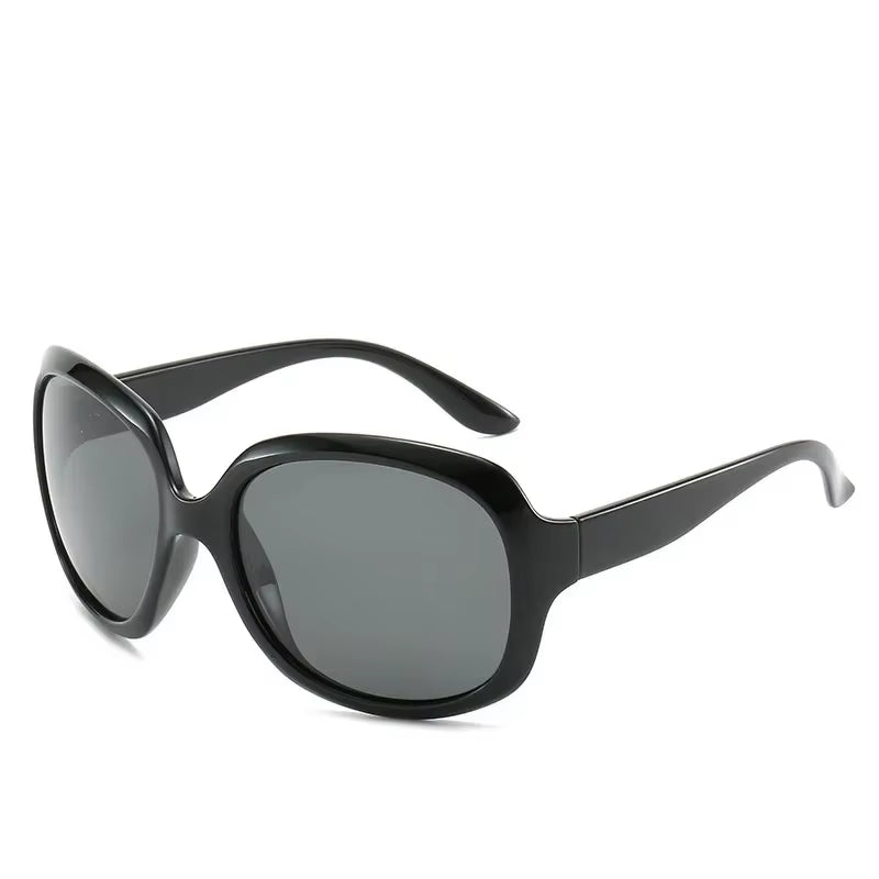 New Fashion Sunglasses Elegant Large Frame Sunglasses Retro European Style Glasses Men and Women Alike