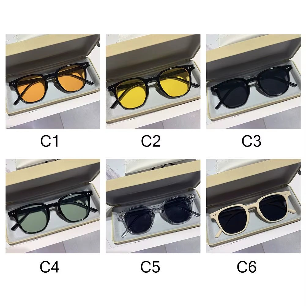 Vintage Square Sunglasses Women'S Fashion Oversized Sunglasses Men Shades Black Sun Glasses UV400 Eyewear